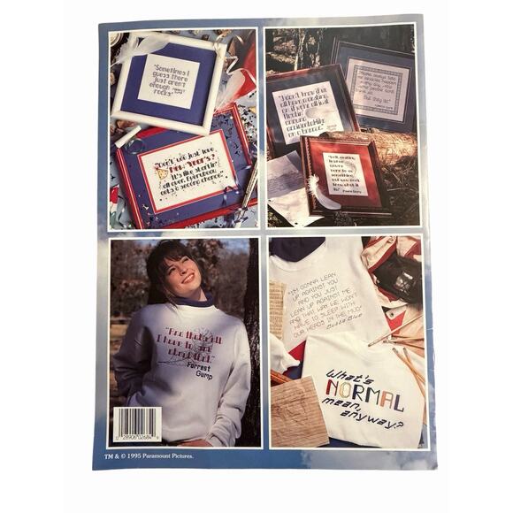 Vintage Leisure Arts Forrest Gump Primitive Cross Stitch Patterns 2684 - Picture 2 of 8